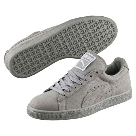 puma suede sneakers platform gray.